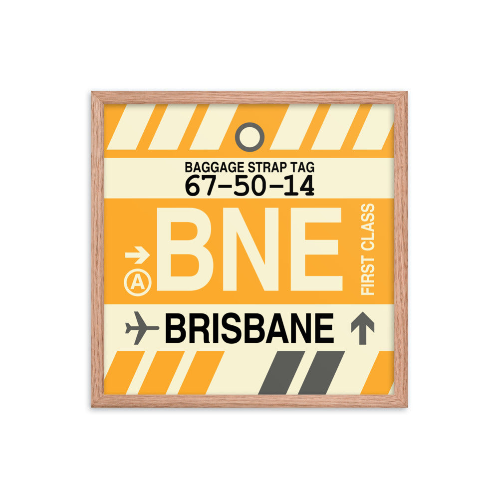 Travel-Themed Framed Print • BNE Brisbane • YHM Designs - Image 10