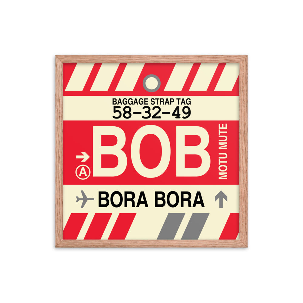 Travel-Themed Framed Print • BOB Bora Bora • YHM Designs - Image 10