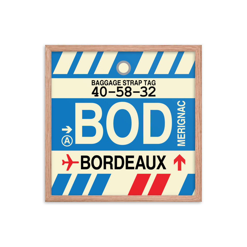 Travel-Themed Framed Print • BOD Bordeaux • YHM Designs - Image 10