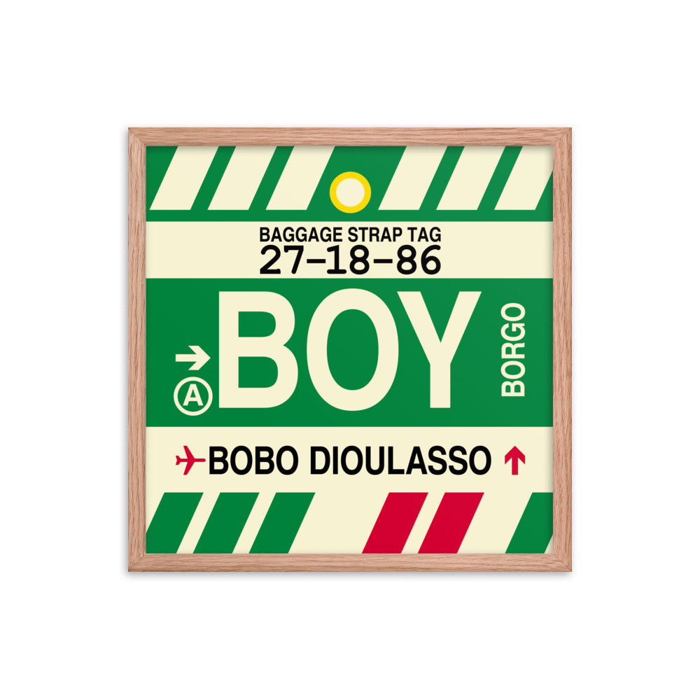 Travel-Themed Framed Print • BOY Bobo Dioulasso Souvenir • YHM Designs - Image 10