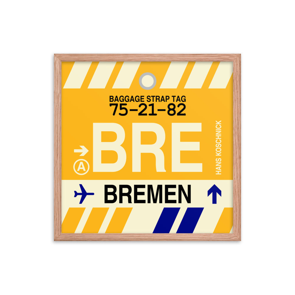 Travel-Themed Framed Print • BRE Bremen • YHM Designs - Image 10