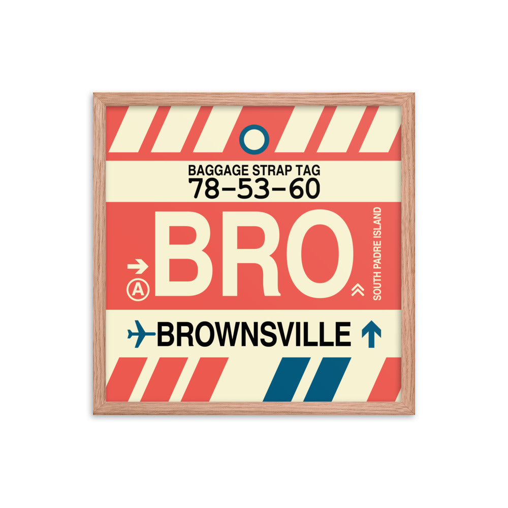 Travel-Themed Framed Print • BRO Brownsville • YHM Designs - Image 10