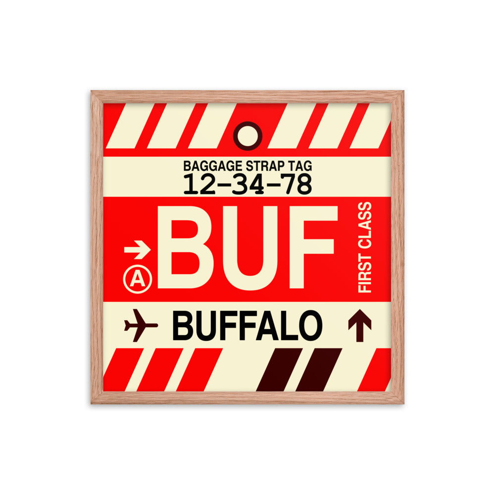 Travel-Themed Framed Print • BUF Buffalo • YHM Designs - Image 10