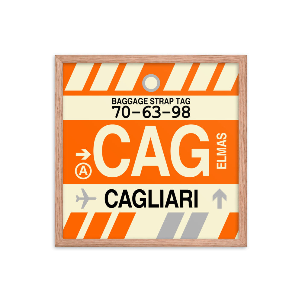 Travel-Themed Framed Print • CAG Cagliari • YHM Designs - Image 10