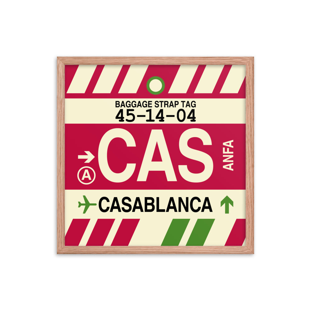Travel-Themed Framed Print • CAS Casablanca Souvenir • YHM Designs - Image 10