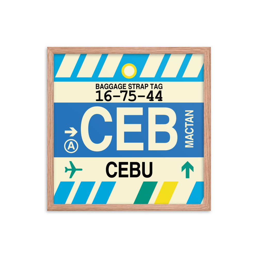 Travel-Themed Framed Print • CEB Cebu Souvenir • YHM Designs - Image 10