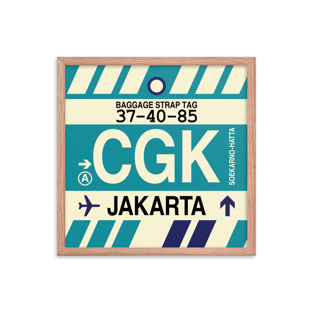 Travel-Themed Framed Print • CGK Jakarta Souvenir • YHM Designs - Image 10