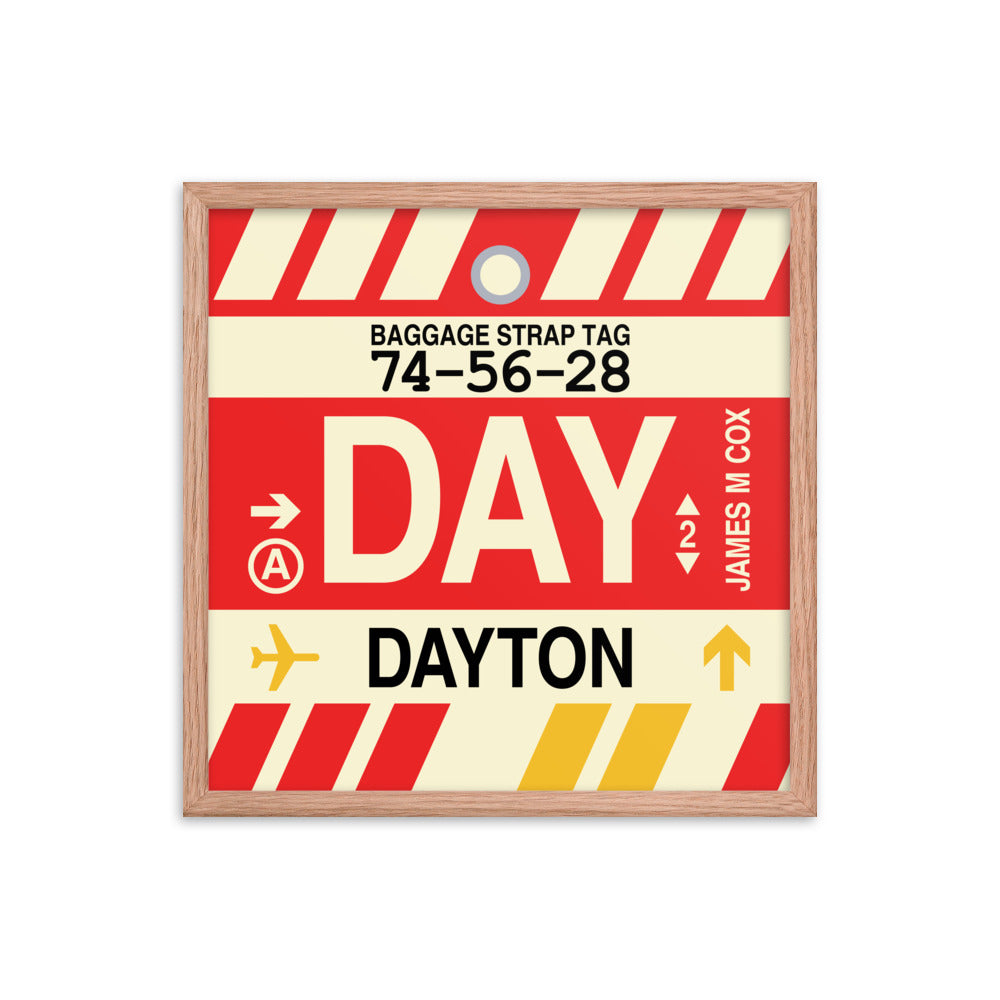 Travel-Themed Framed Print • DAY Dayton • YHM Designs - Image 10