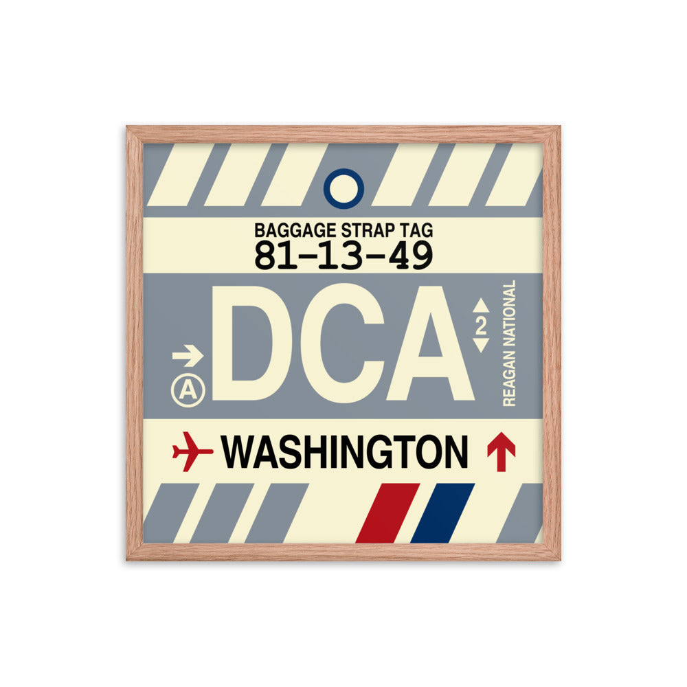 Travel-Themed Framed Print • DCA Washington • YHM Designs - Image 10