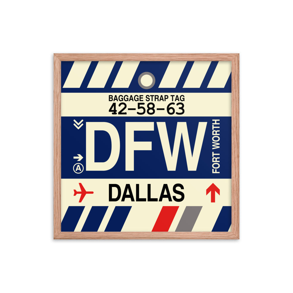 Travel-Themed Framed Print • DFW Dallas • YHM Designs - Image 10