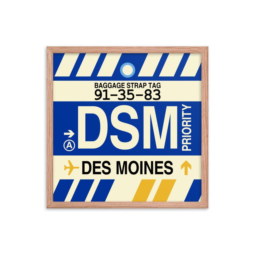 Travel-Themed Framed Print • DSM Des Moines • YHM Designs - Image 10