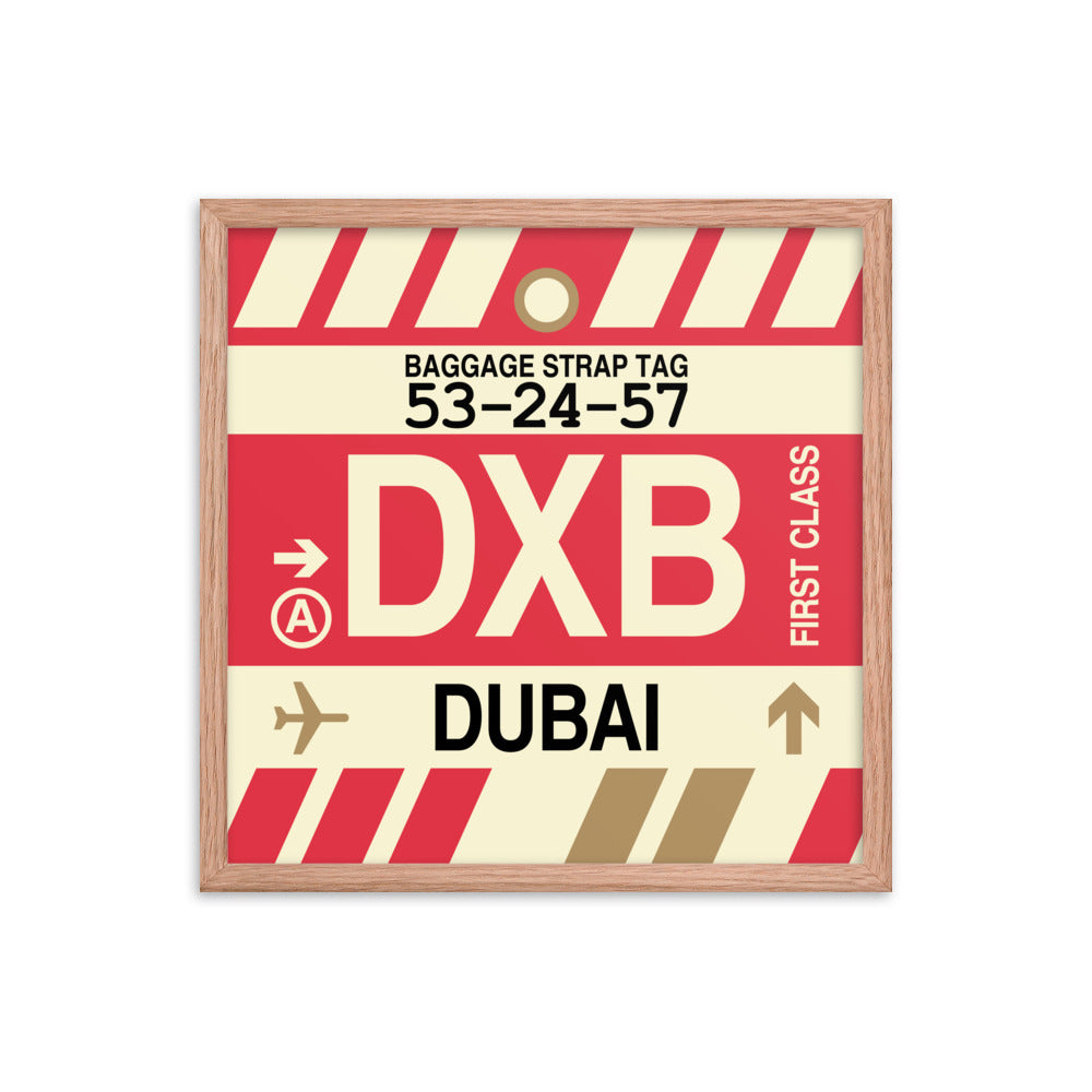 Travel-Themed Framed Print • DXB Dubai • YHM Designs - Image 10