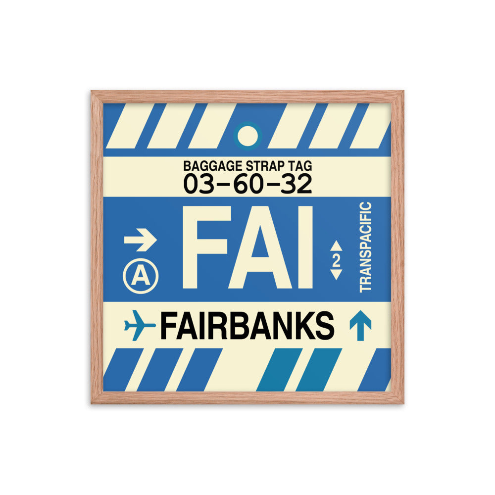 Travel-Themed Framed Print • FAI Fairbanks • YHM Designs - Image 10