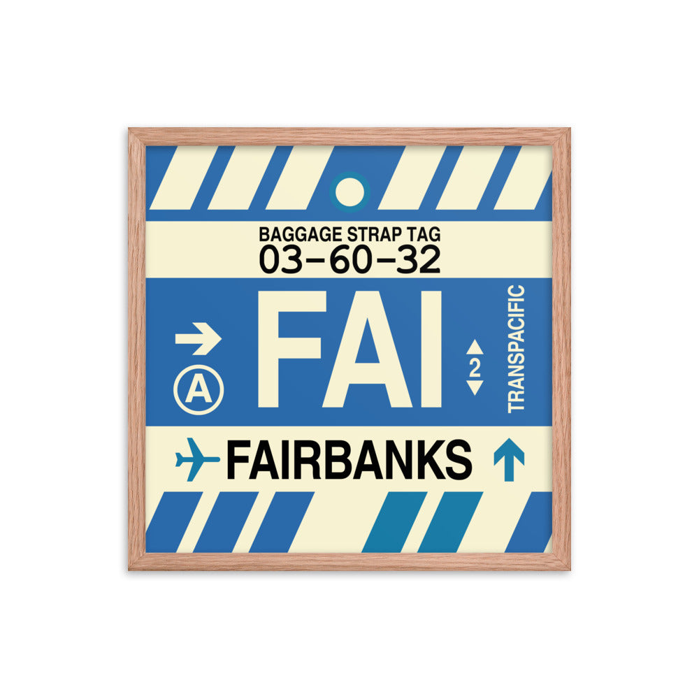 Travel-Themed Framed Print • FAI Fairbanks Souvenir • YHM Designs - Image 10