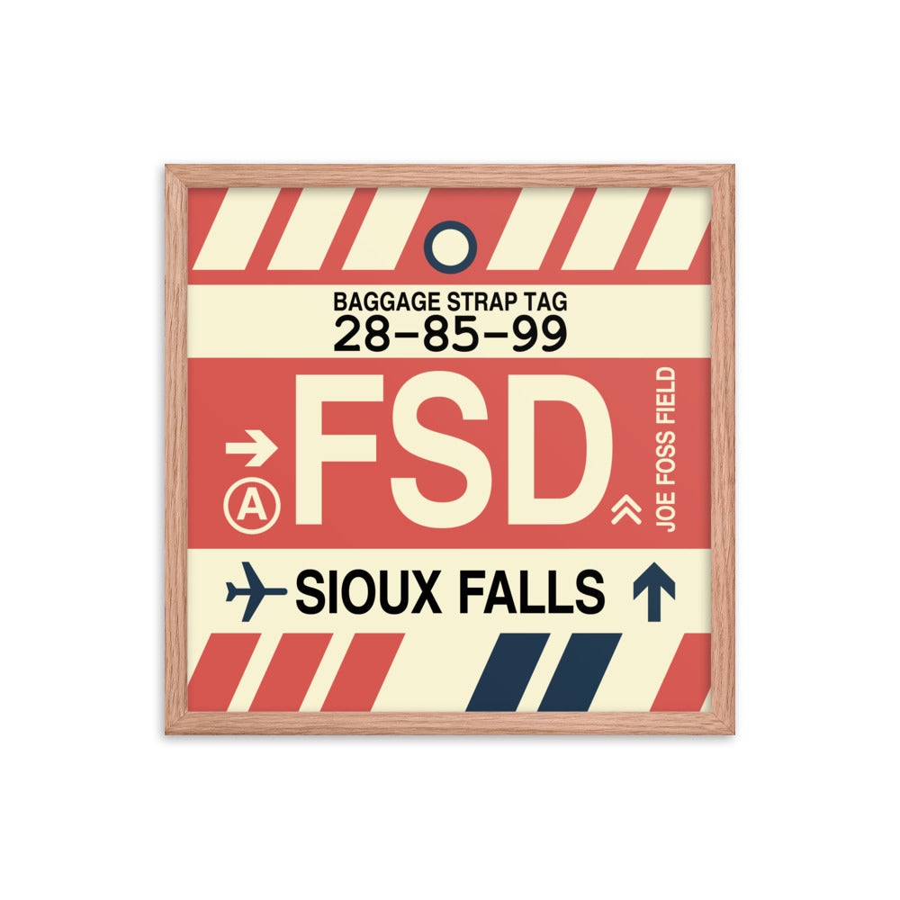 Travel-Themed Framed Print • FSD Sioux Falls • YHM Designs - Image 10