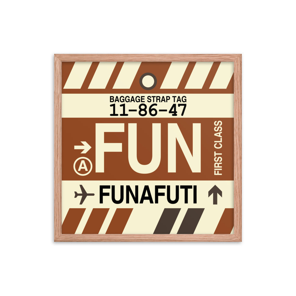 Travel-Themed Framed Print • FUN Funafuti Souvenir • YHM Designs - Image 10