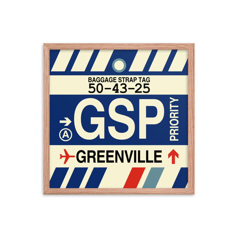 Travel-Themed Framed Print • GSP Greenville • YHM Designs - Image 10