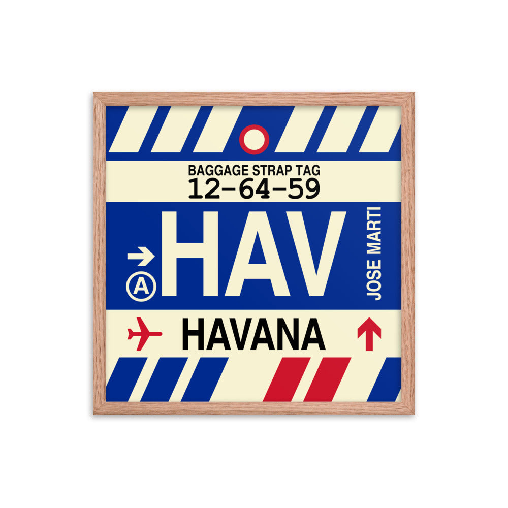Travel-Themed Framed Print • HAV Havana • YHM Designs - Image 10