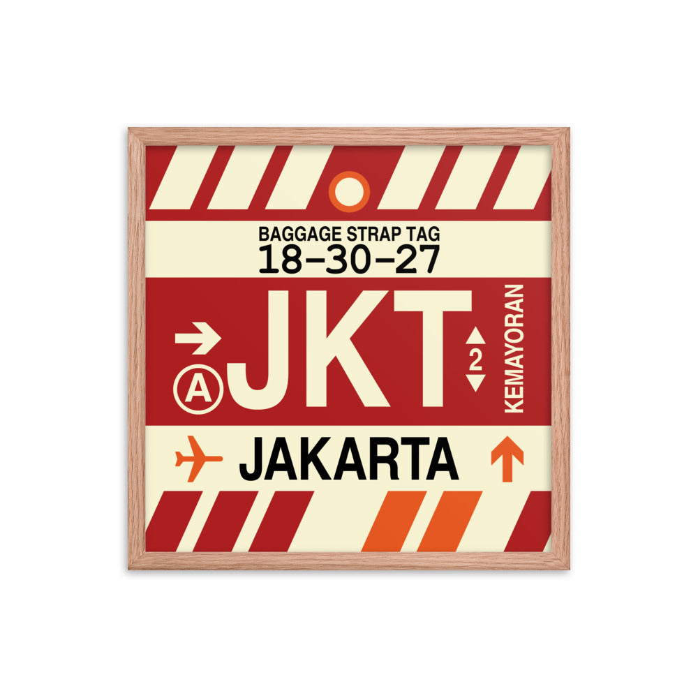 Travel-Themed Framed Print • JKT Jakarta Souvenir • YHM Designs - Image 10