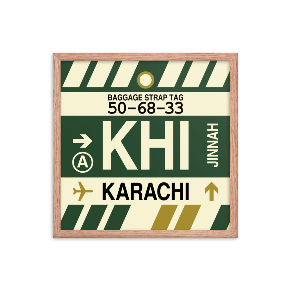 Travel-Themed Framed Print • KHI Karachi Souvenir • YHM Designs - Image 10