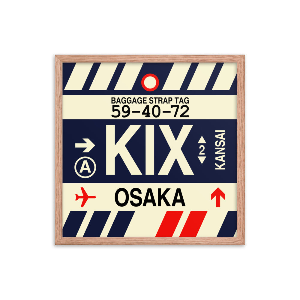 Travel-Themed Framed Print • KIX Osaka Souvenir • YHM Designs - Image 10