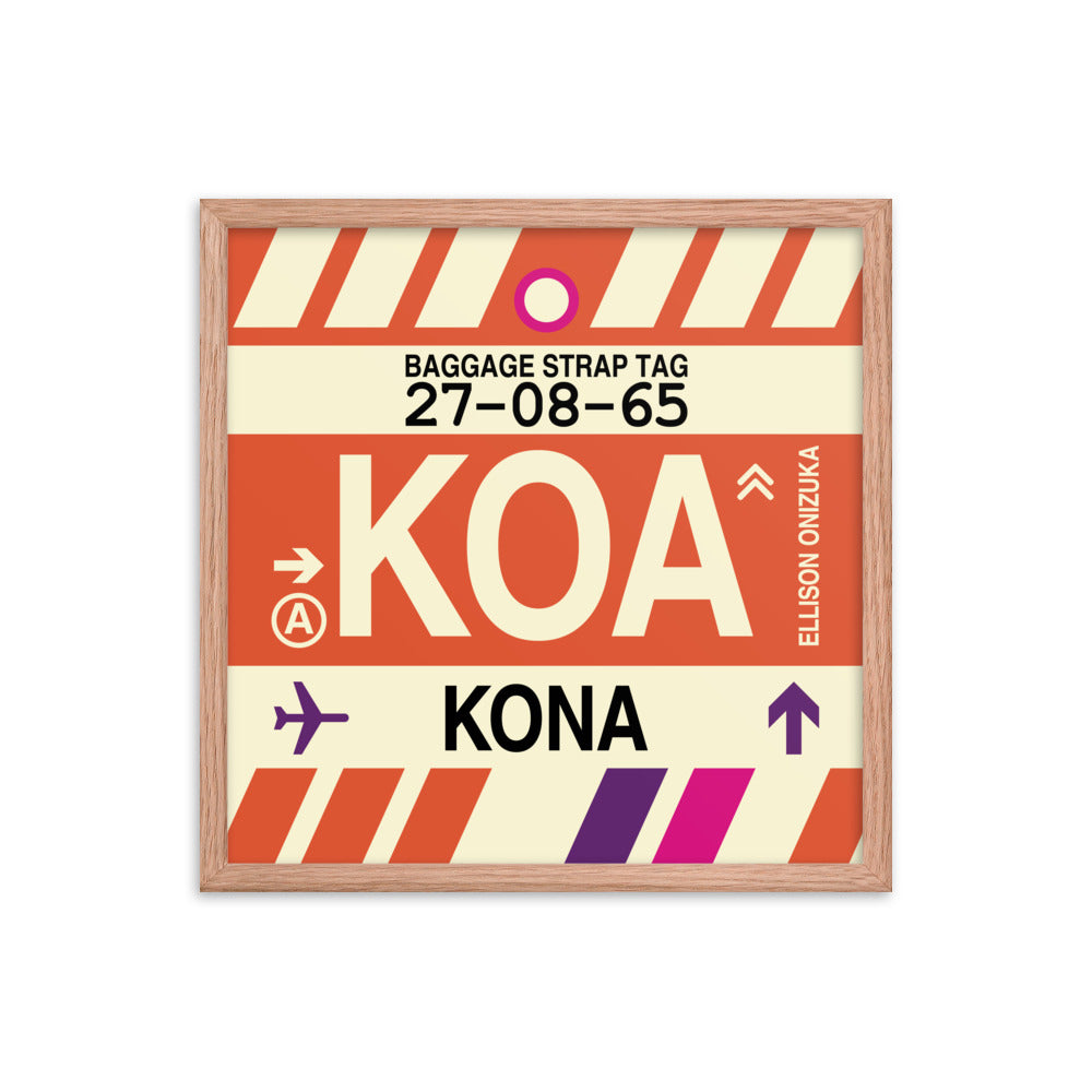 Travel-Themed Framed Print • KOA Kona • YHM Designs - Image 10