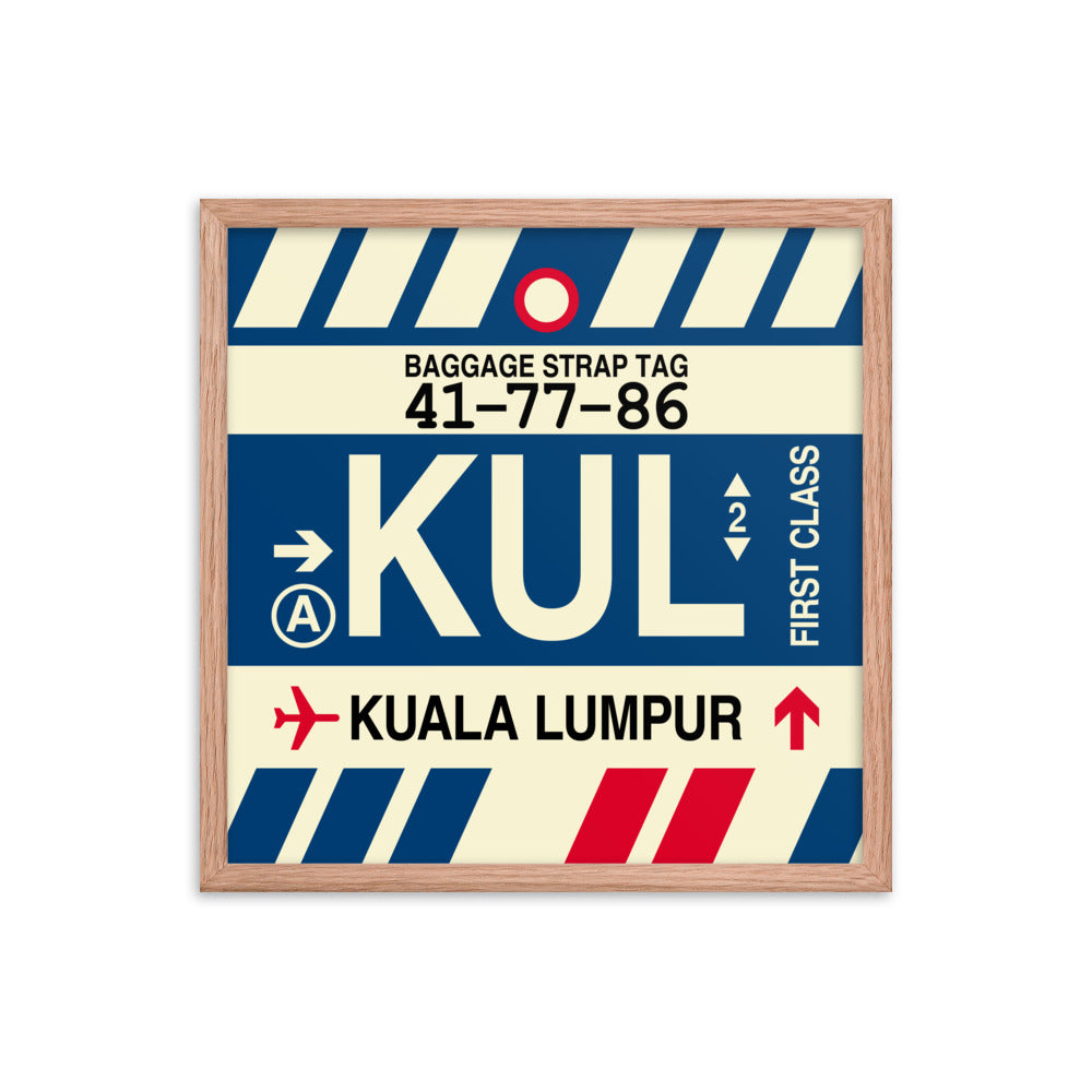 Travel-Themed Framed Print • KUL Kuala Lumpur Souvenir • YHM Designs - Image 10