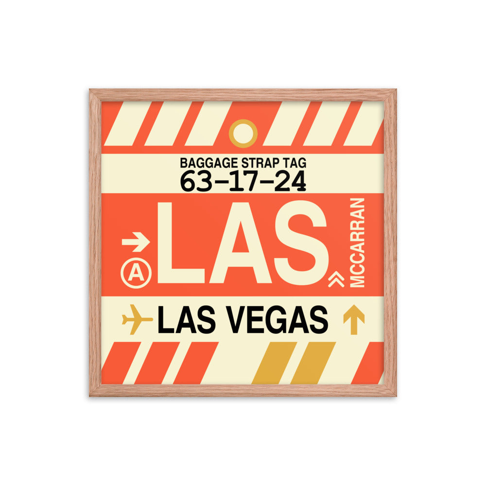 Travel-Themed Framed Print • LAS Las Vegas • YHM Designs - Image 10