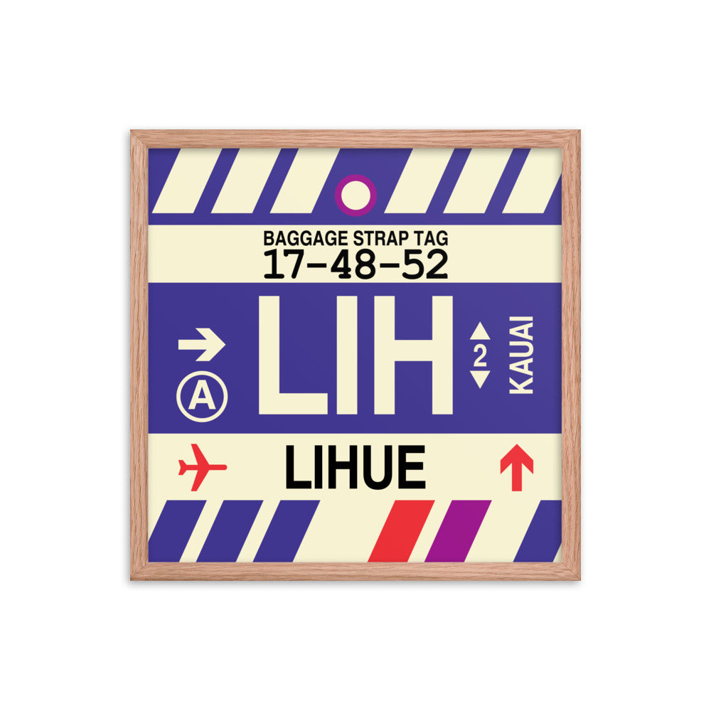 Travel-Themed Framed Print • LIH Lihue • YHM Designs - Image 10