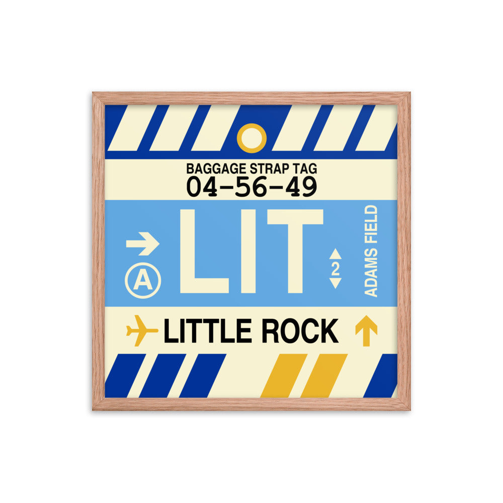 Travel-Themed Framed Print • LIT Little Rock • YHM Designs - Image 10