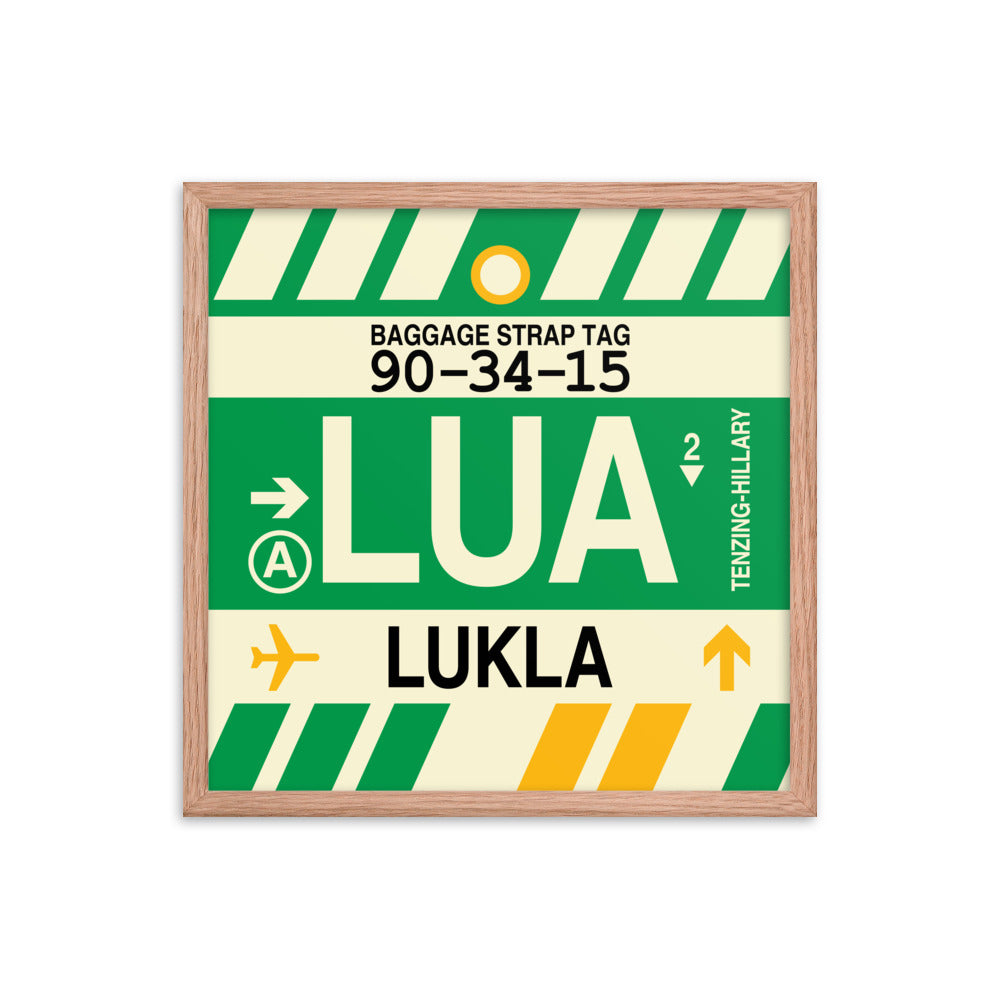 Travel-Themed Framed Print • LUA Lukla Souvenir • YHM Designs - Image 10