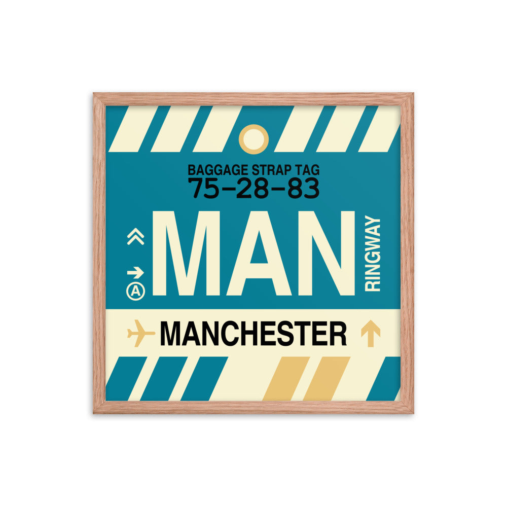Travel-Themed Framed Print • MAN Manchester Souvenir • YHM Designs - Image 10