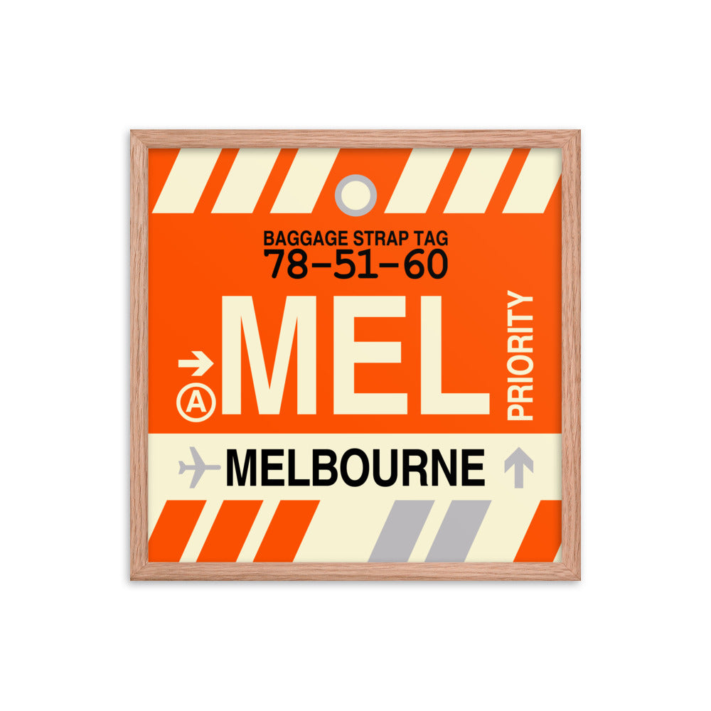 Travel-Themed Framed Print • MEL Melbourne • YHM Designs - Image 10