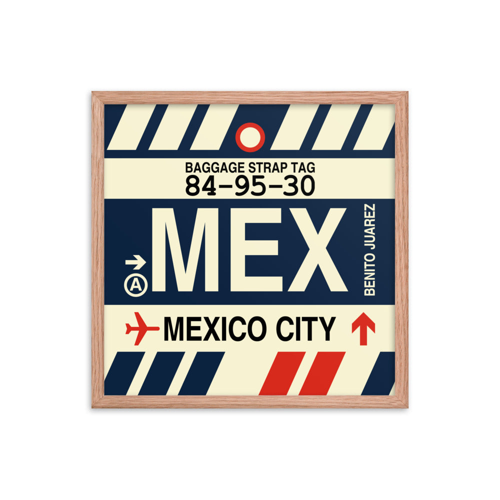 Travel-Themed Framed Print • MEX Mexico City Souvenir • YHM Designs - Image 10