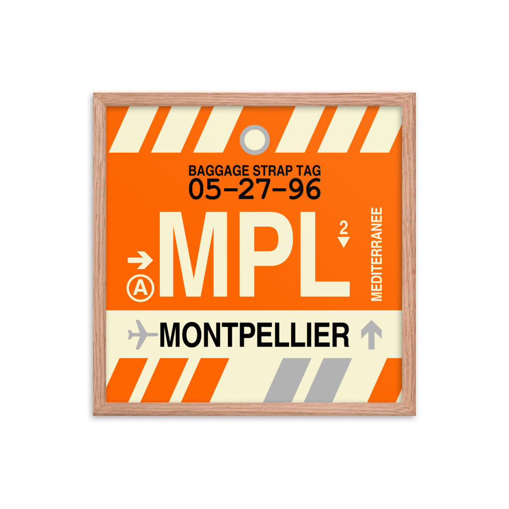 Travel-Themed Framed Print • MPL Montpellier Souvenir • YHM Designs - Image 10
