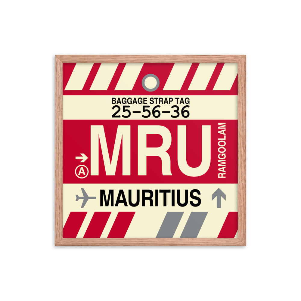 Travel-Themed Framed Print • MRU Port Louis Souvenir • YHM Designs - Image 10
