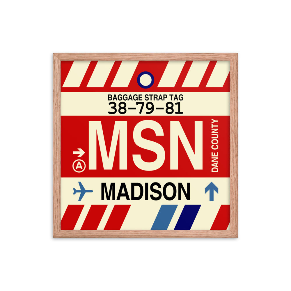 Travel-Themed Framed Print • MSN Madison • YHM Designs - Image 10