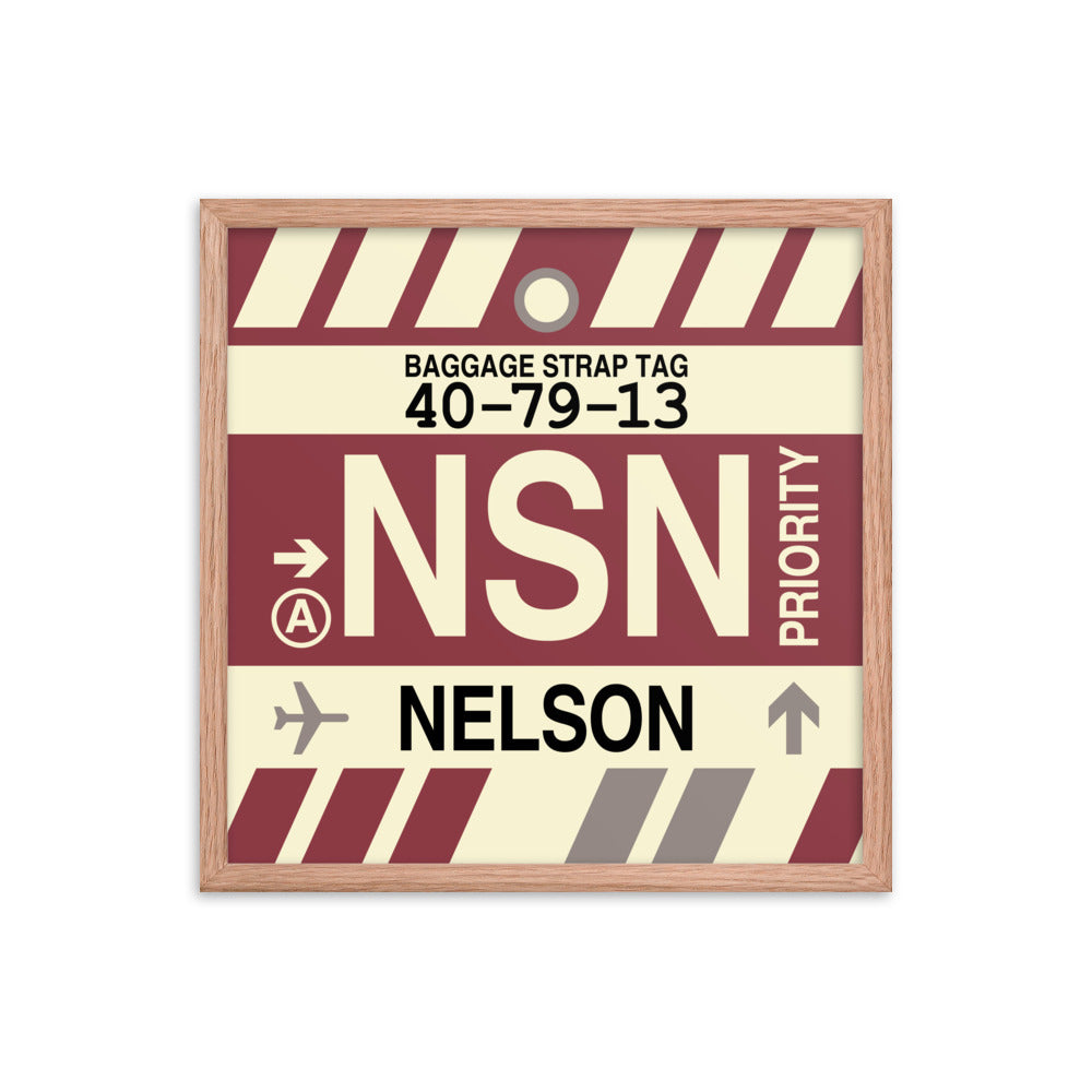 Travel-Themed Framed Print • NSN Nelson Souvenir • YHM Designs - Image 10