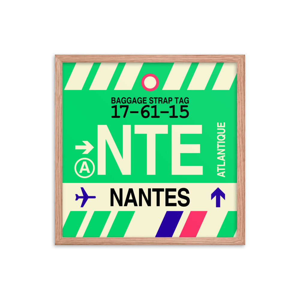 Travel-Themed Framed Print • NTE Nantes • YHM Designs - Image 10