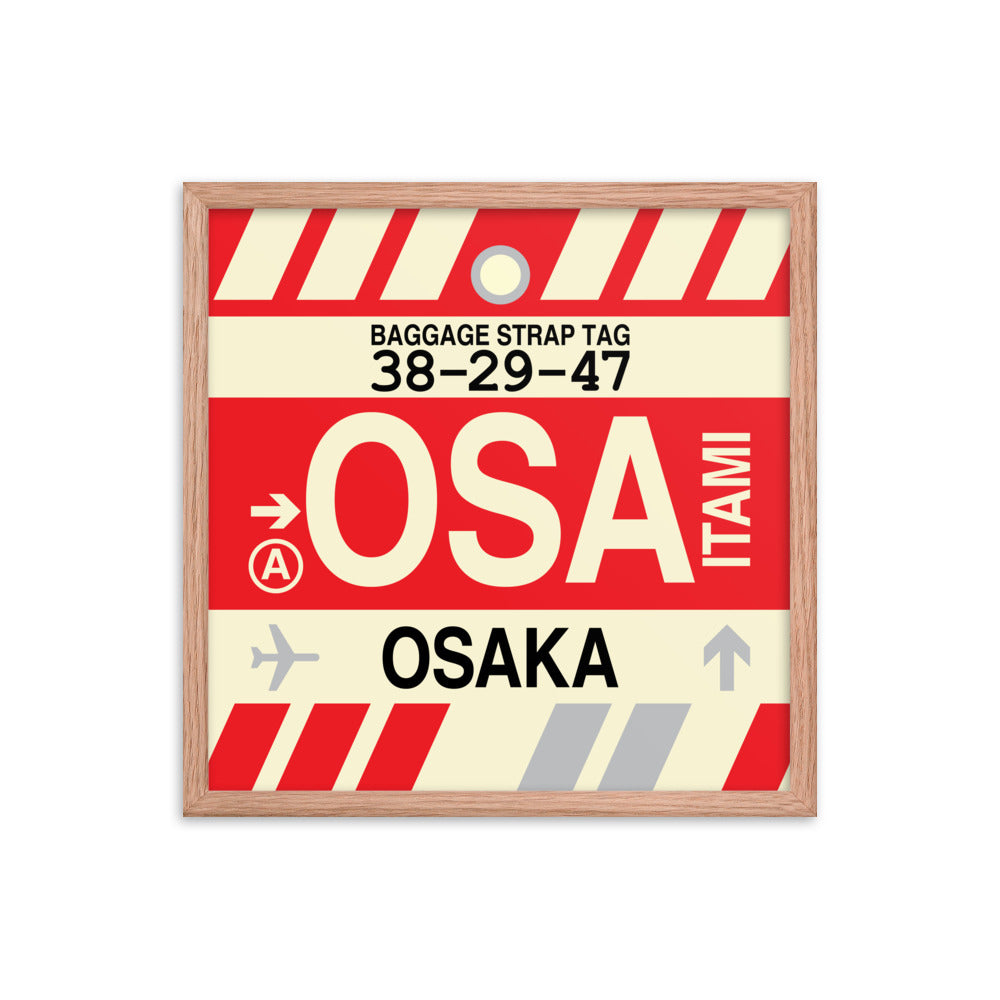 Travel-Themed Framed Print • OSA Osaka Souvenir • YHM Designs - Image 10