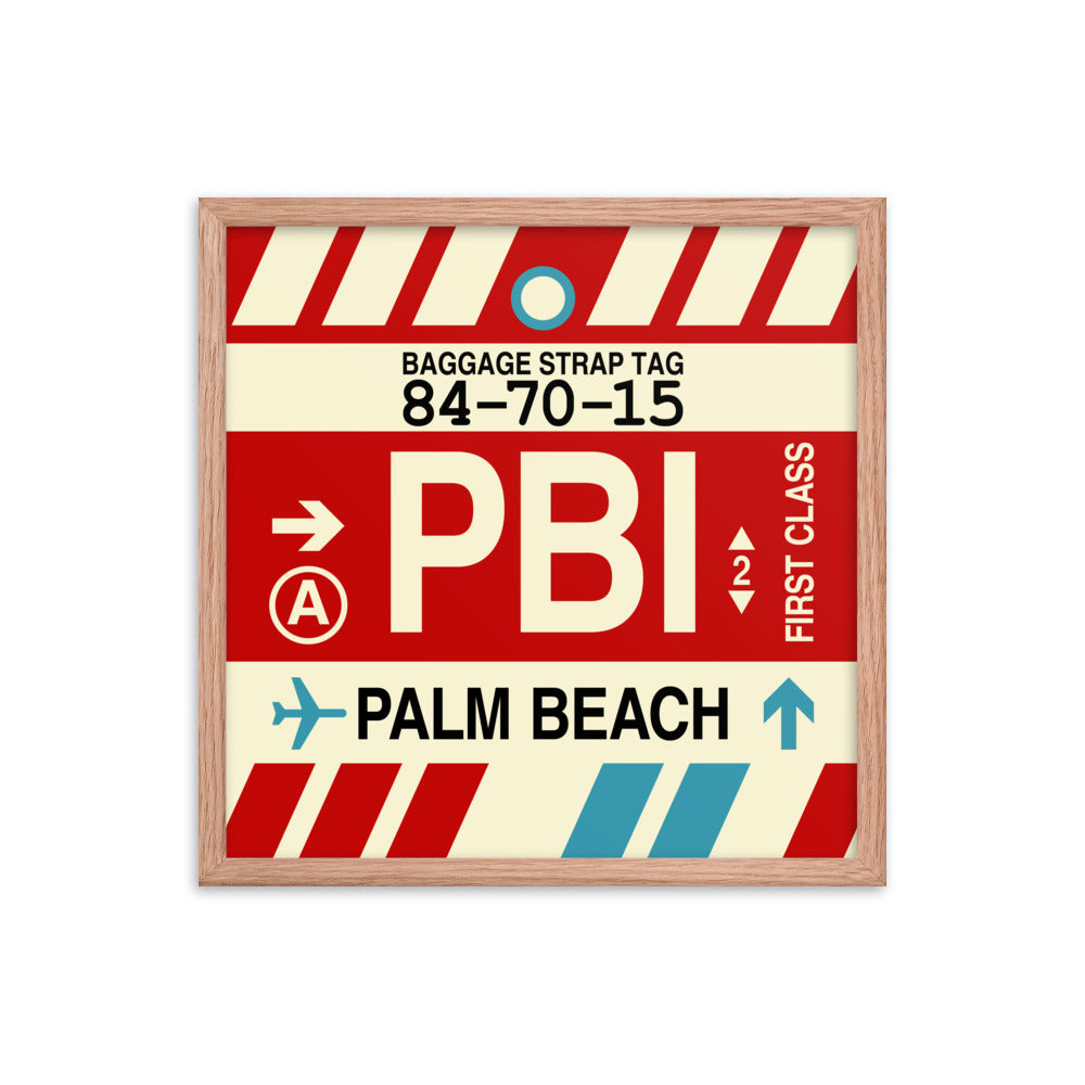 Travel-Themed Framed Print • PBI Palm Beach • YHM Designs - Image 10