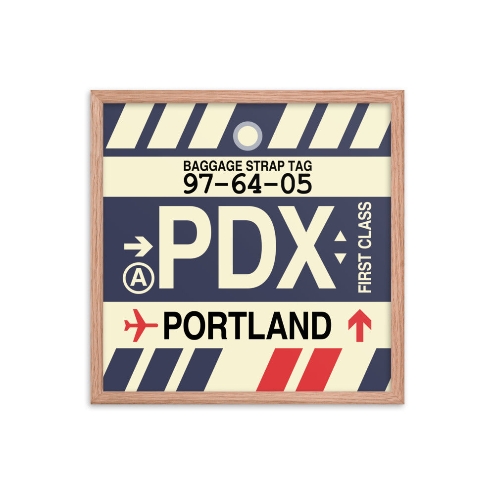 Travel-Themed Framed Print • PDX Portland • YHM Designs - Image 10