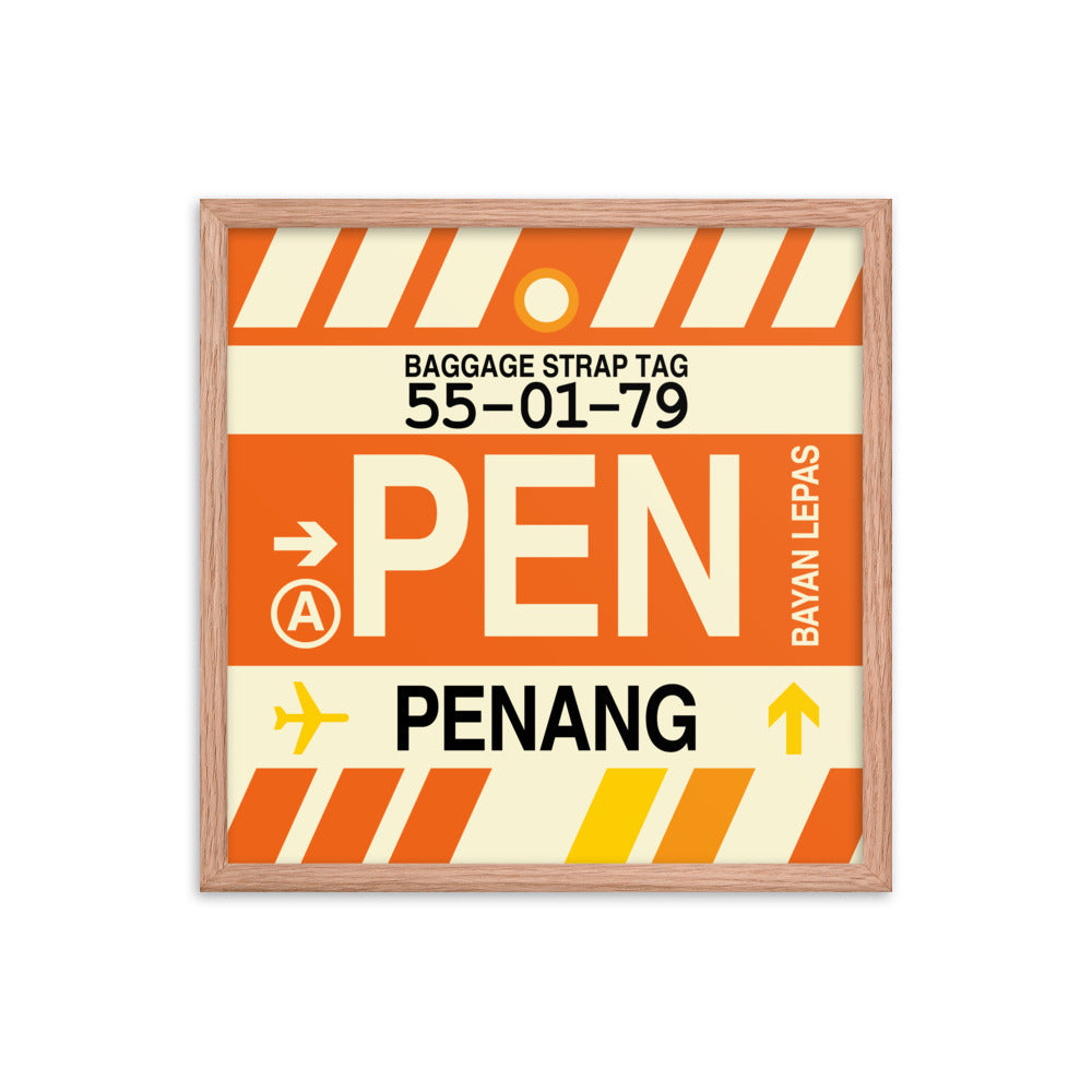 Travel-Themed Framed Print • PEN Penang Souvenir • YHM Designs - Image 10
