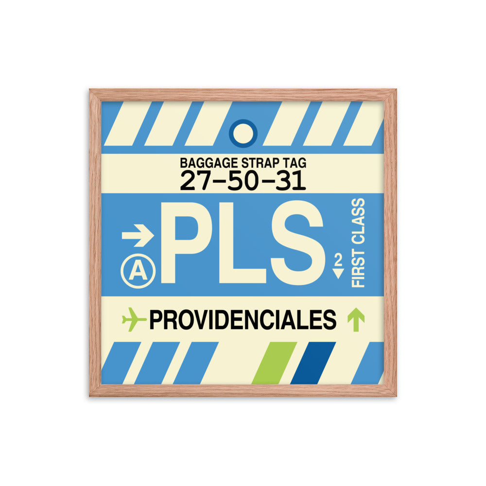 Travel-Themed Framed Print • PLS Providenciales Souvenir • YHM Designs - Image 10
