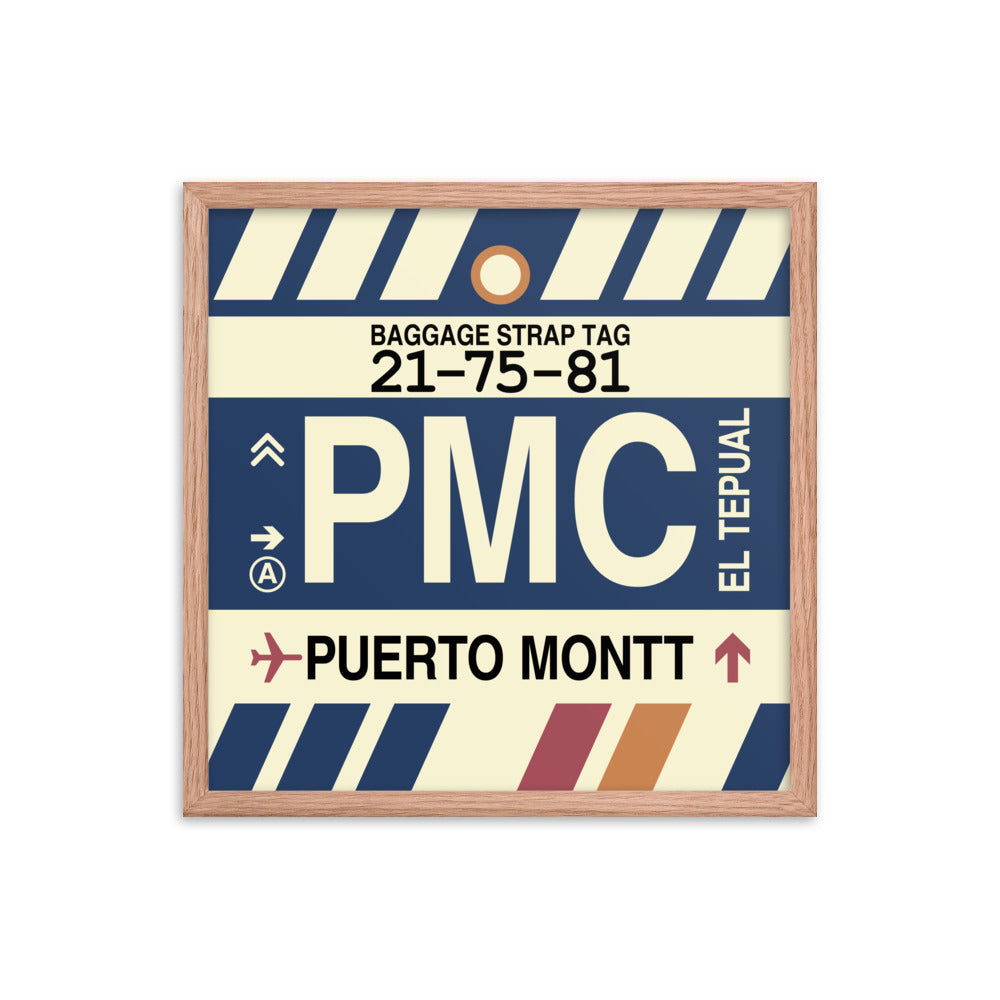 Travel-Themed Framed Print • PMC Puerto Montt Souvenir • YHM Designs - Image 10