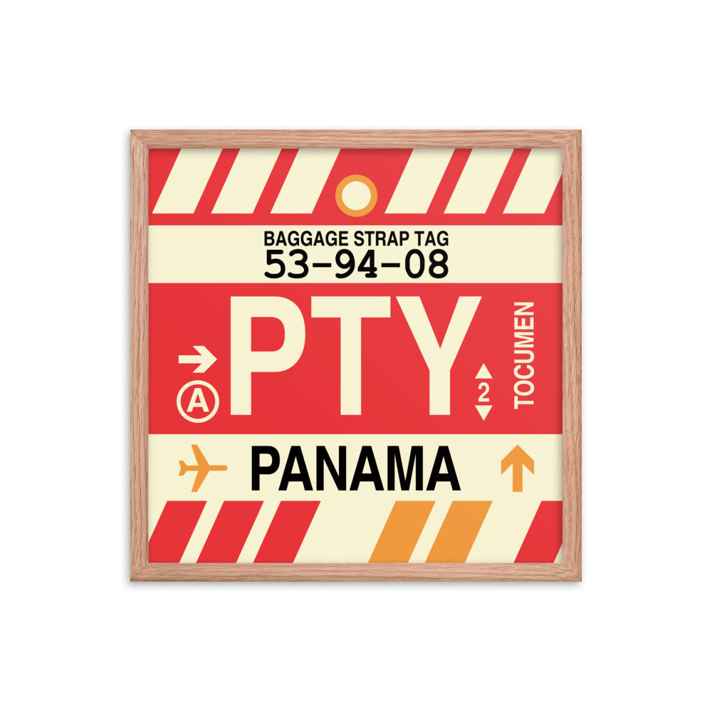 Travel-Themed Framed Print • PTY Panama City Souvenir • YHM Designs - Image 10