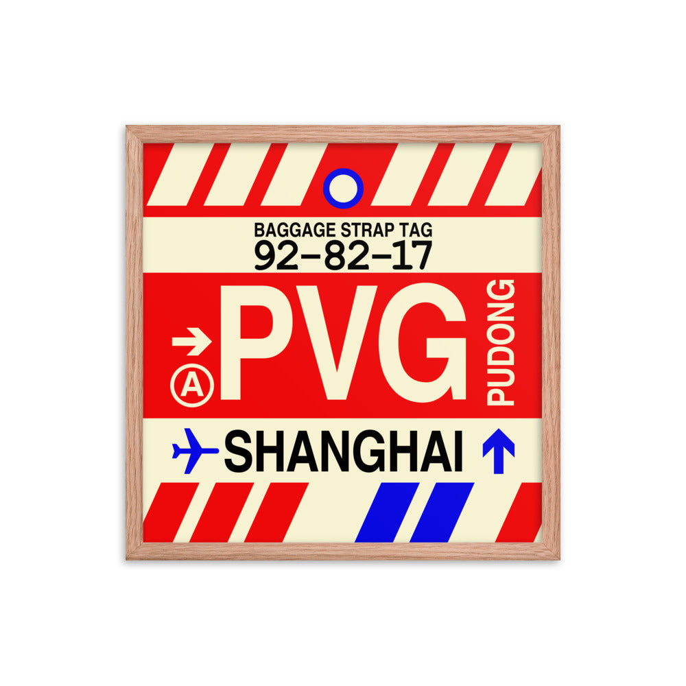 Travel-Themed Framed Print • PVG Shanghai Souvenir • YHM Designs - Image 10