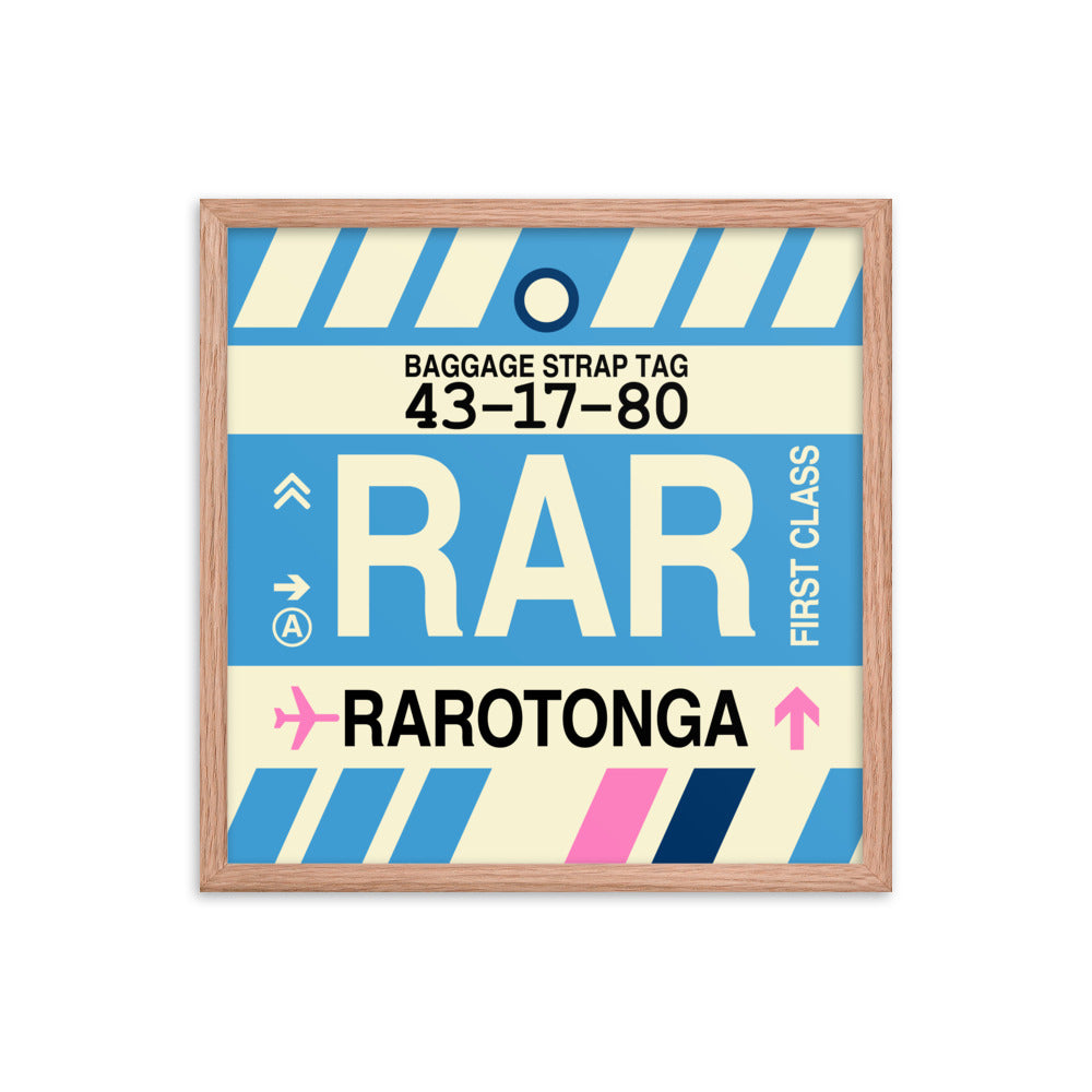 Travel-Themed Framed Print • RAR Rarotonga Souvenir • YHM Designs - Image 10