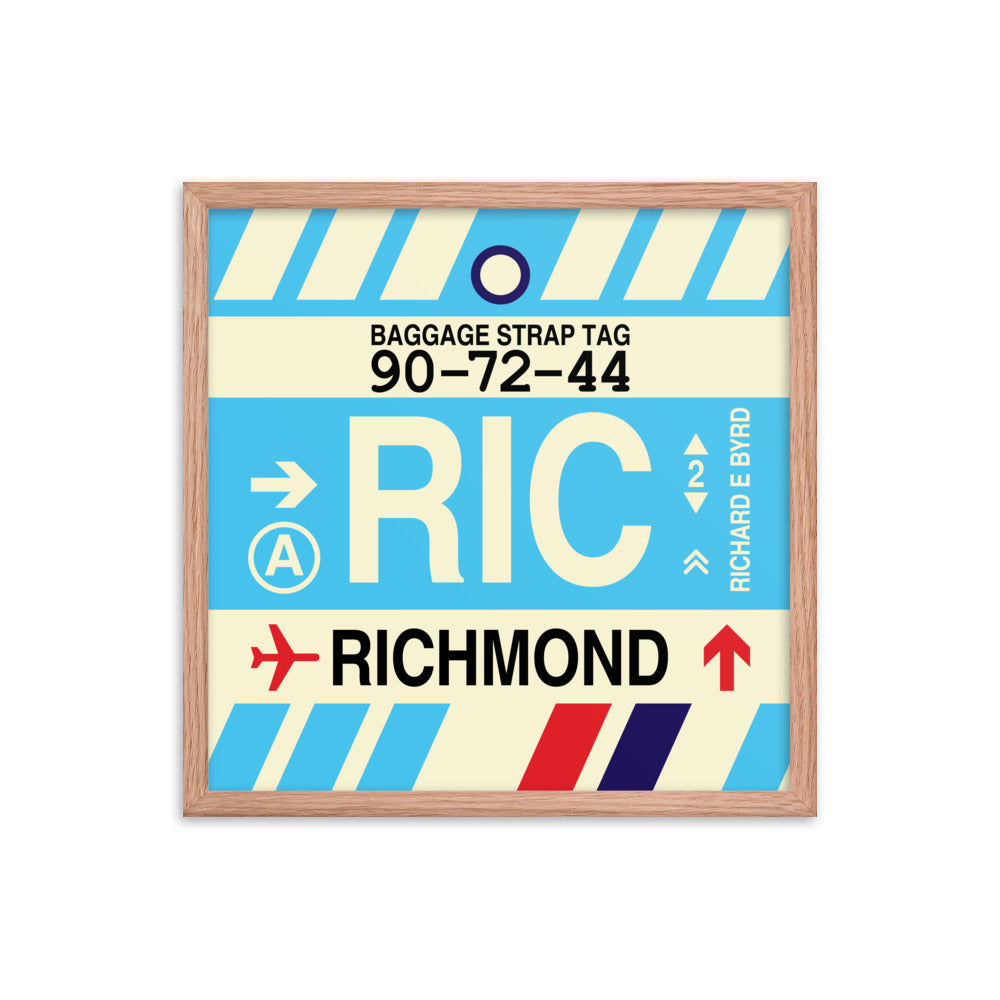 Travel-Themed Framed Print • RIC Richmond • YHM Designs - Image 10