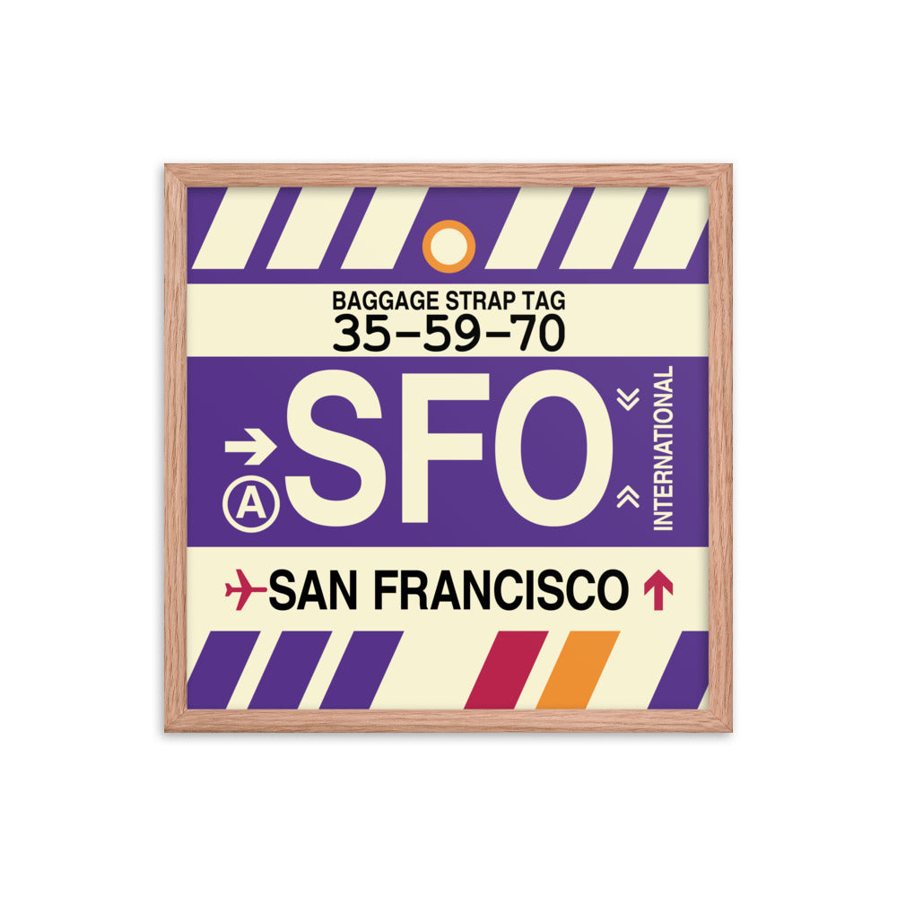 Travel-Themed Framed Print • SFO San Francisco • YHM Designs - Image 10